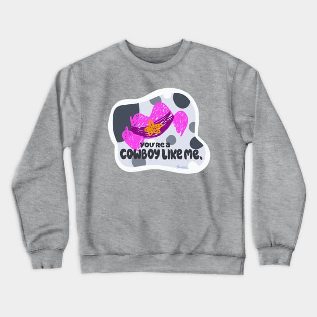 Cowboy like Muffin Crewneck Sweatshirt by jberoldart